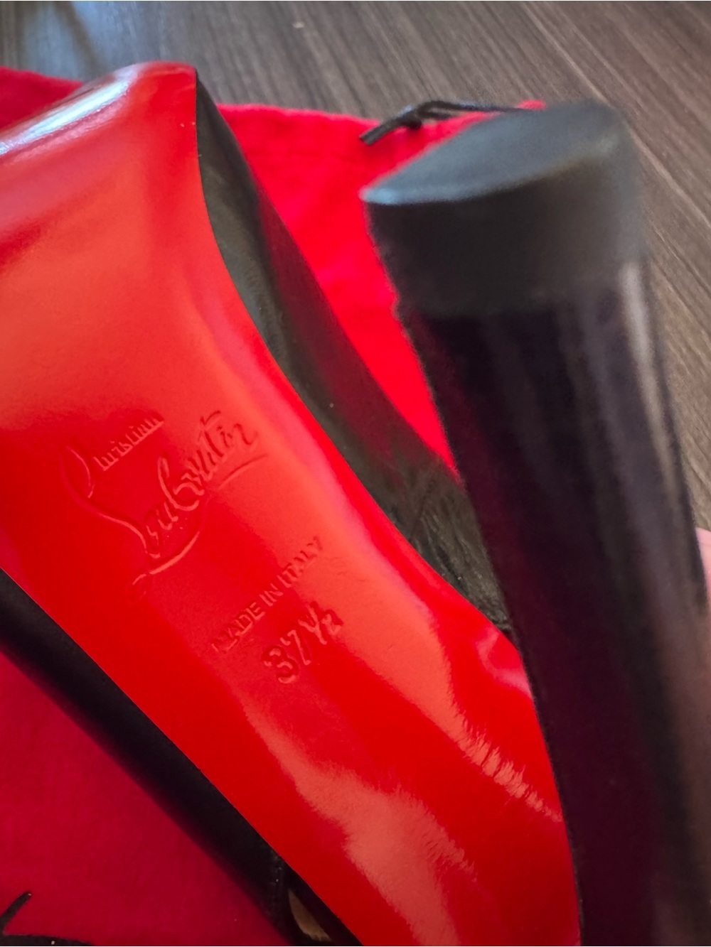 NEW! Christian Louboutin Black Patent Pumps with Signature Red Sole